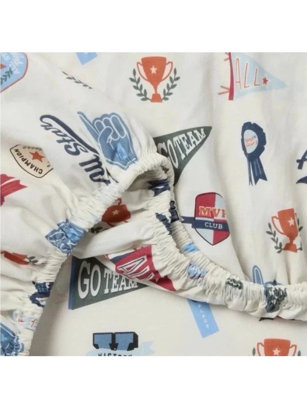 Pillowfort All Star Sports Full 3-Piece Sheet Set 220TC Cotton NWT